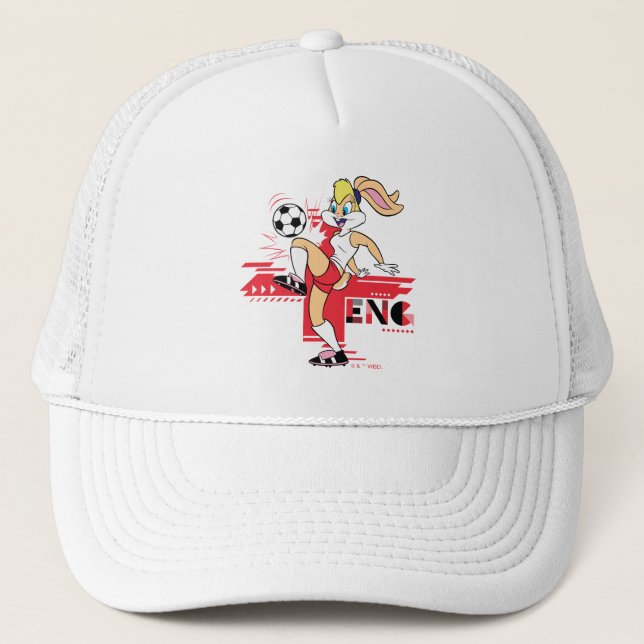 Gorra De Camionero Lola Bunny Equipo Inglaterra Gráfico de Fútbol (Anverso)