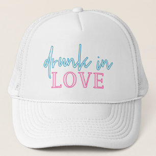Gorra De Camionero LOLA Neon Blue Pink Borracho Enamorado Bachelorett