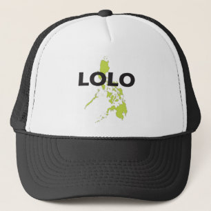 Gorra De Camionero Lolo sobre el mapa de Filipinas