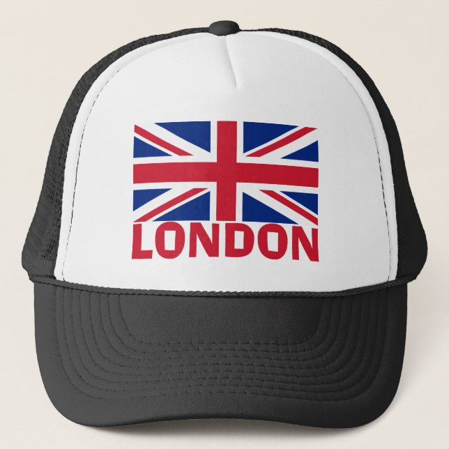Gorra De Camionero Londres en rojo (Anverso)