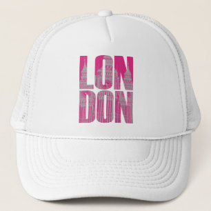 Gorra De Camionero Londres Rosa