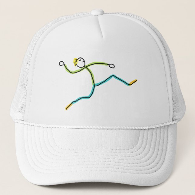 Gorra De Camionero Long Jump Stickman (Anverso)