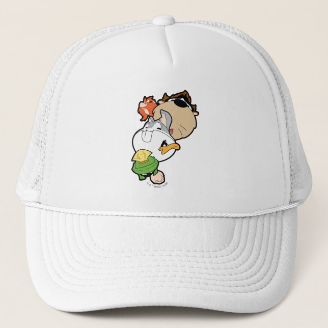 Gorra De Camionero LOONEY TUNES™ Cabezas grandes estilizadas (Anverso)