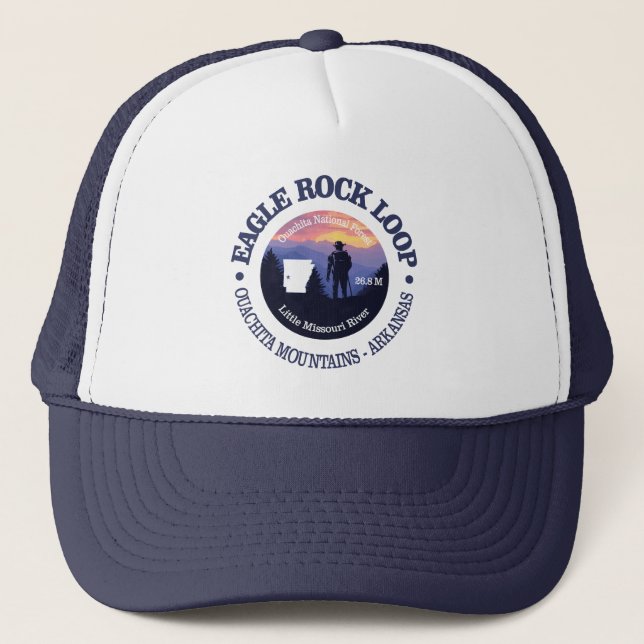 Gorra De Camionero Loop de roca águila (rd2) (Anverso)