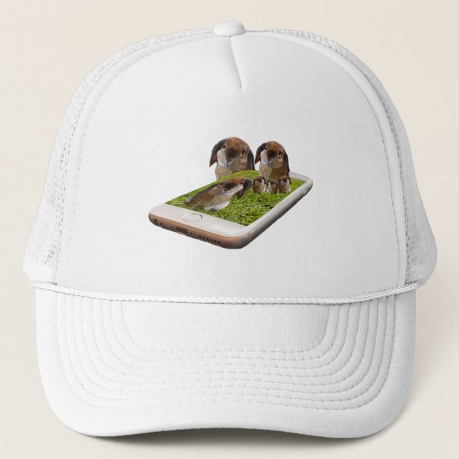 Gorra De Camionero Lop Earl Bunny Rabbit Family Tech Swavy, (Anverso)