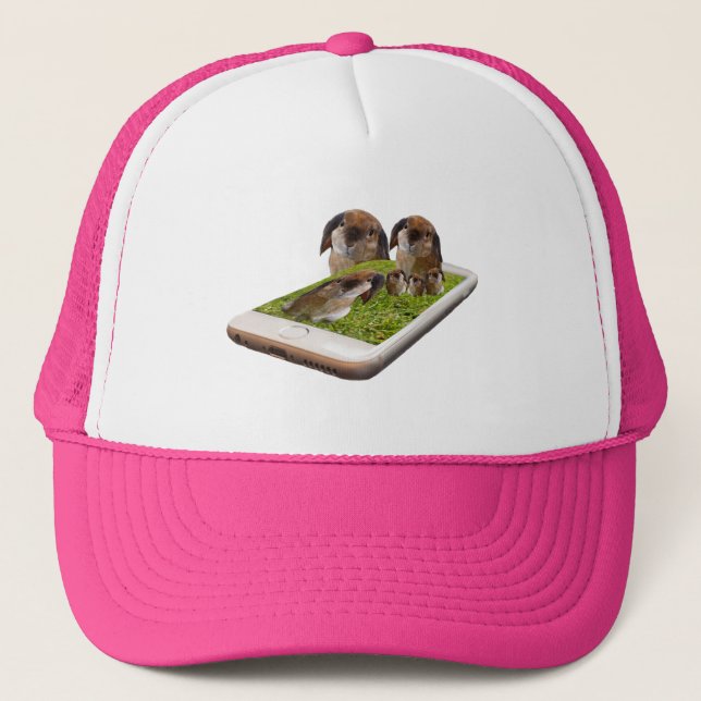 Gorra De Camionero Lop Earl Bunny Rabbit Family Tech Swavy, (Anverso)