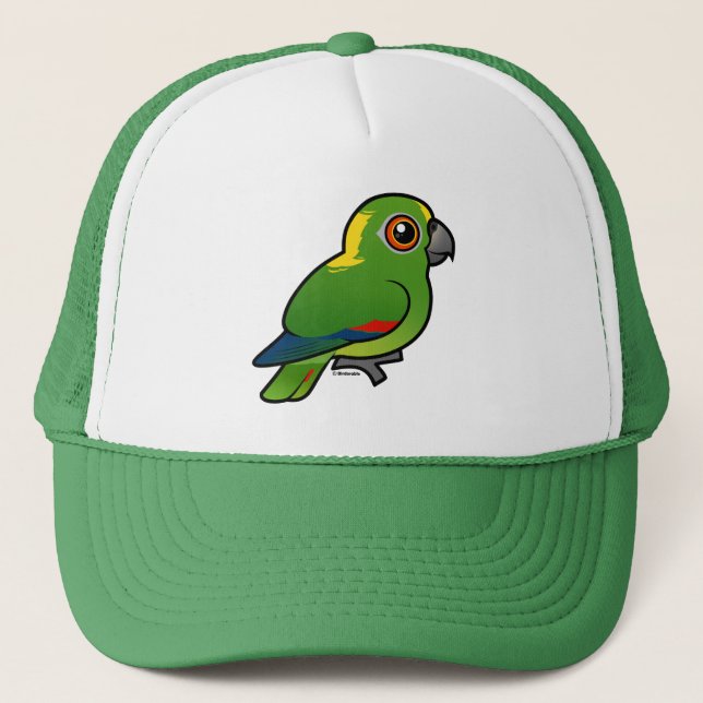 Gorra De Camionero Loro Amarillo-naped de Birdorable (Anverso)