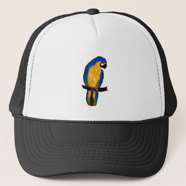 Gorra De Camionero Loro Azul (Anverso)