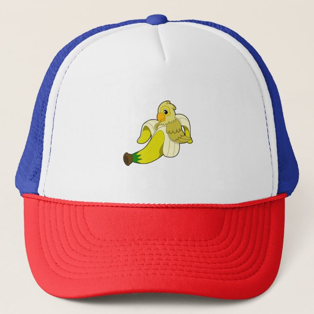 Gorra De Camionero Loro con banana (Anverso)