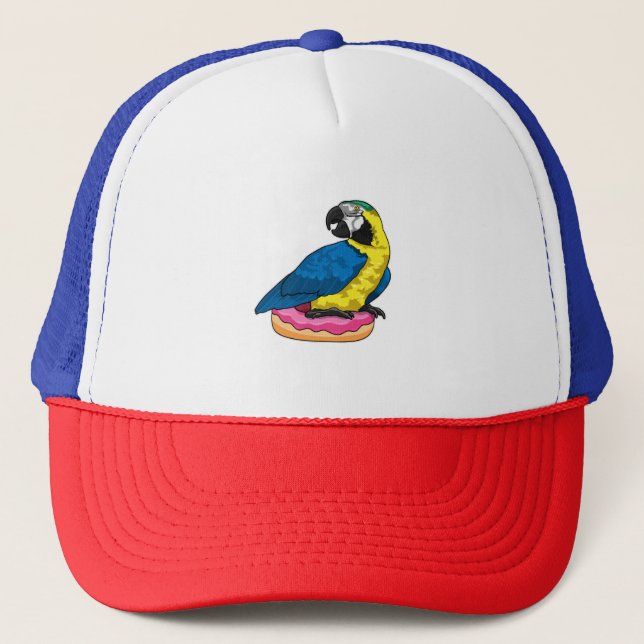 Gorra De Camionero Loro con donut (Anverso)