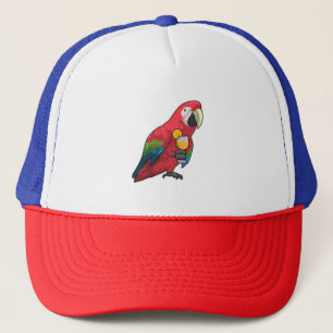 Gorra De Camionero Loro con jugo de Naranja de vidrio