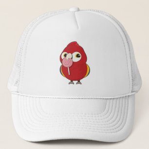 Gorra De Camionero Loro con Lollipop