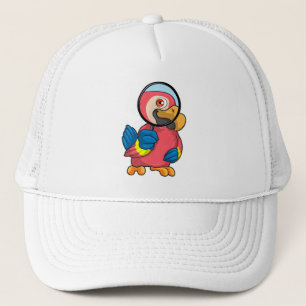Gorra De Camionero Loro con vidrio de aumento