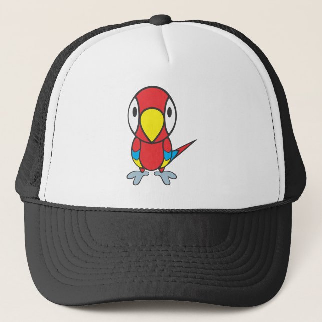 Gorra De Camionero Loro del bebé (Anverso)
