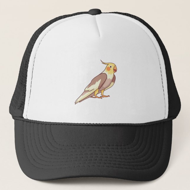 Gorra De Camionero Loro pájaro cacatúa (Anverso)