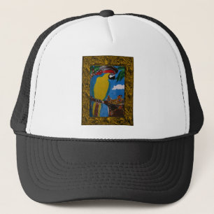 Gorra De Camionero Loro Pirata