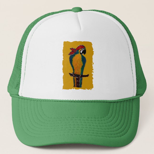 Gorra De Camionero Loro Pirata (Anverso)