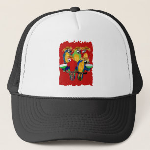 Gorra De Camionero Loros Borrachos