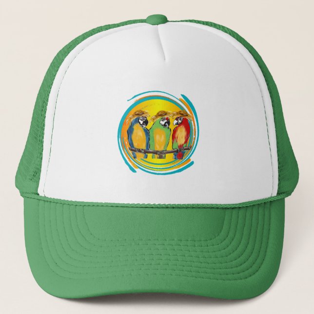 GORRA DE CAMIONERO LOROS DE FIESTA (Anverso)
