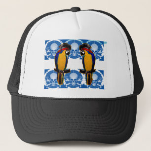 Gorra De Camionero Loros Piratas