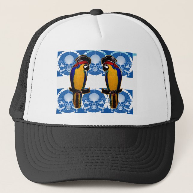 Gorra De Camionero Loros Piratas (Anverso)