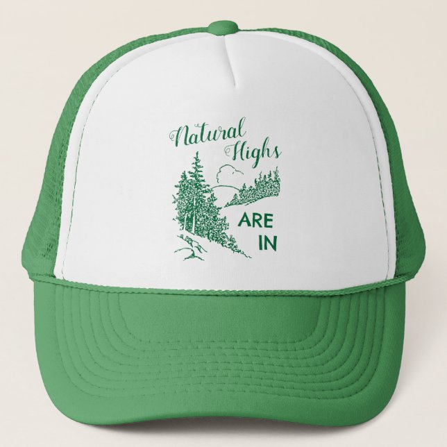 Gorra De Camionero Los alturas naturales están adentro (Anverso)