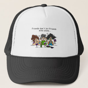 Gorra De Camionero Los amigos no dejan el vino de los amigos