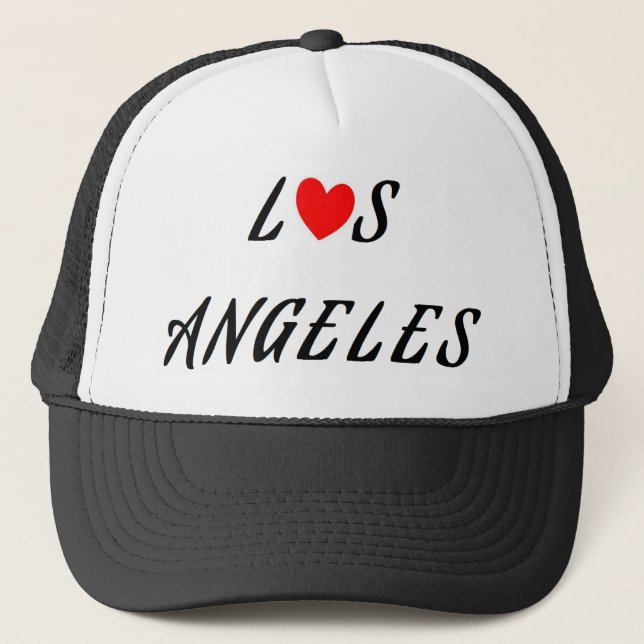Gorra De Camionero Los Angeles coeur rouge (Anverso)