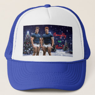 Gorra De Camionero Los árboles de Navidad brillantes de SlipperyJoe d
