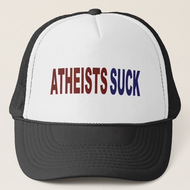 Gorra De Camionero Los ateos chupan (Anverso)