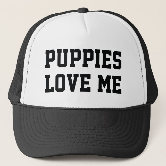 Gorra De Camionero Los cachorros me aman (Anverso)