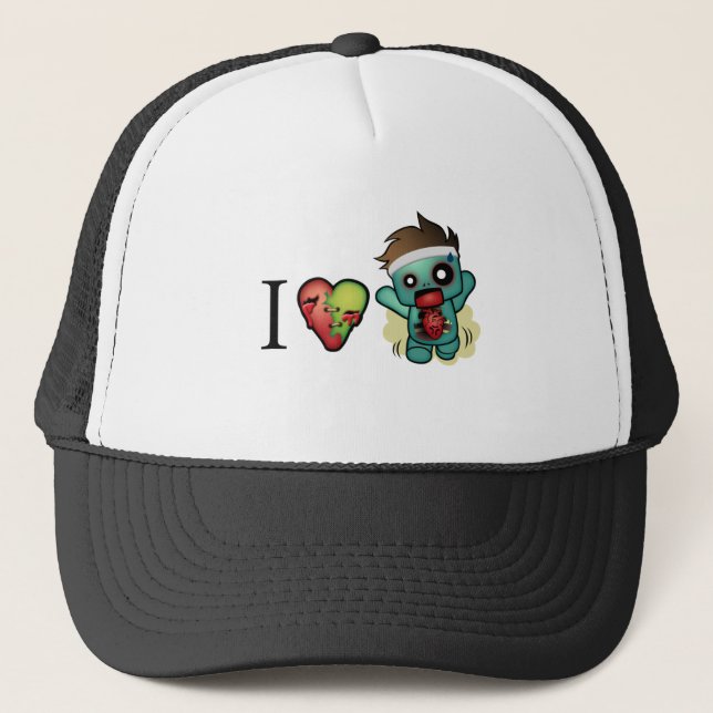Gorra De Camionero ¡Los Cardiio-Zombis I <3 están por todas partes! (Anverso)