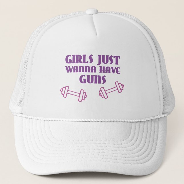 Gorra De Camionero Los chicas apenas quieren tener armas (Anverso)