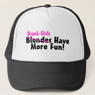 Gorra De Camionero Los chicas borrachos tienen más rosa de la