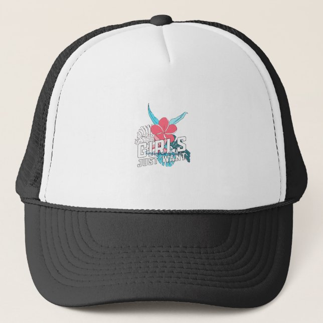 Gorra De Camionero Los chicas solo quieren derechos fundamentales (Anverso)