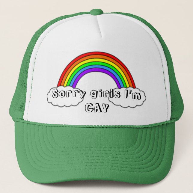 Gorra De Camionero Los chicas tristes soy GAY (Anverso)