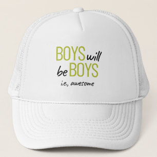 Gorra De Camionero Los Chicos Serán Chicos, Por Ejemplo. Increíble em