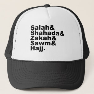 Gorra De Camionero Los Cinco Pilares del Islam Fe de la Oración Mus
