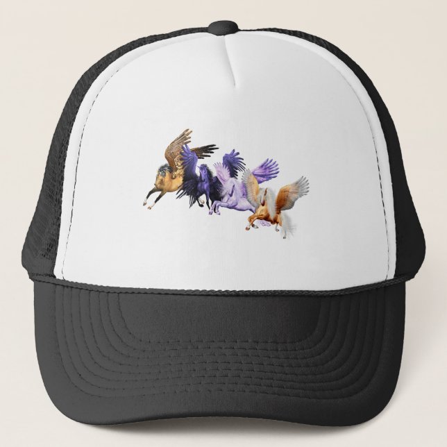Gorra De Camionero Los cuatro caballos voladores Pegasus Stallions (Anverso)