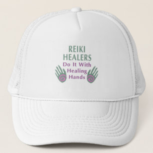 Gorra De Camionero Los curadores de Reiki lo hacen con las manos cura