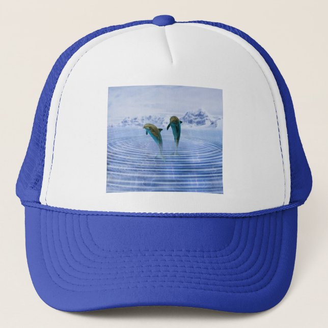 Gorra De Camionero Los delfines hacen olas (Anverso)