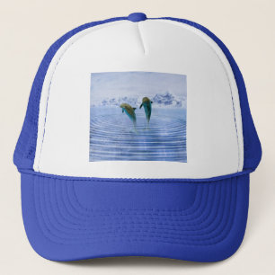 Gorra De Camionero Los delfínes hacen ondulaciones
