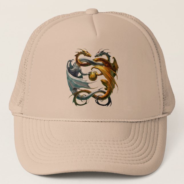 Gorra De Camionero Los dragones juegan al globo - (Anverso)