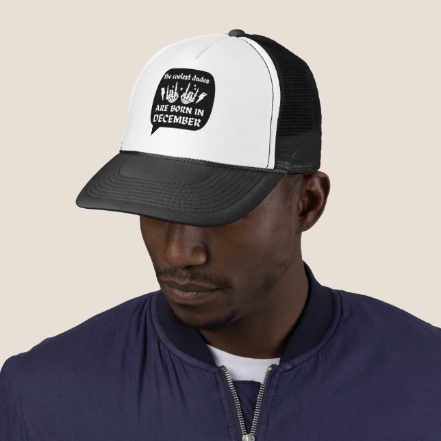GORRA DE CAMIONERO LOS DUDOS MÁS REFRIGERADOS NACEN EN DICIEMBRE. (In situ)