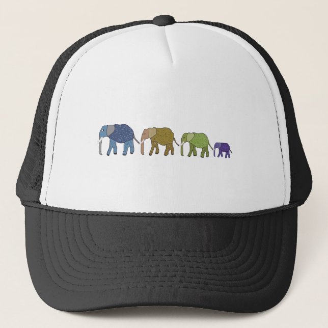Gorra De Camionero Los elefantes nunca olvidan (Anverso)