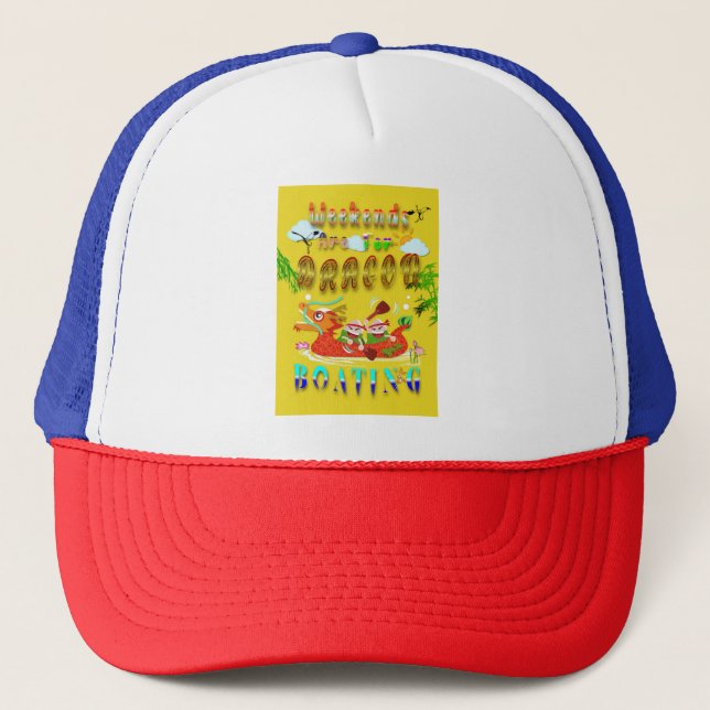 Gorra De Camionero Los Fines De Semana Son Para Bote Dragón (Anverso)