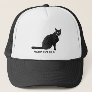 Gorra De Camionero Los gatos de Tuxedo gobiernan