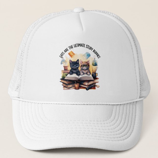 Gorra De Camionero Los Gatos Son Los Becarios De Estudio Más Avanzado (Anverso)