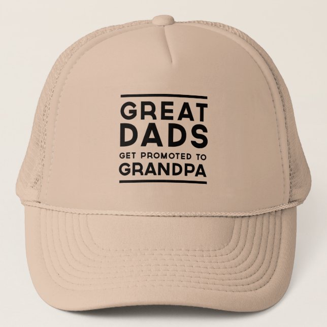 Gorra De Camionero Los grandes papás consiguen promovidos al abuelo (Anverso)