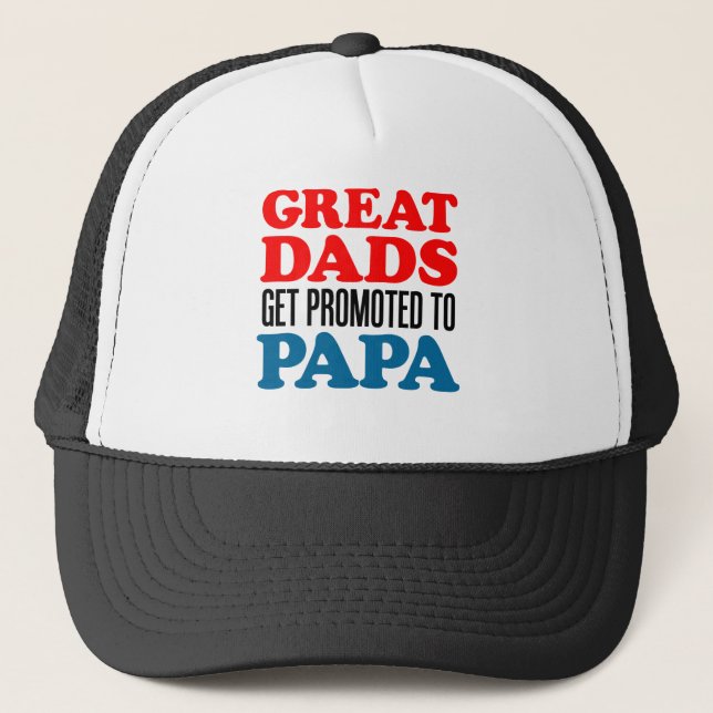 Gorra De Camionero Los grandes papás promovieron a la papá (Anverso)